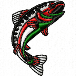 Fishes Embroidery Design 11 Fishes Embroidery Design 11